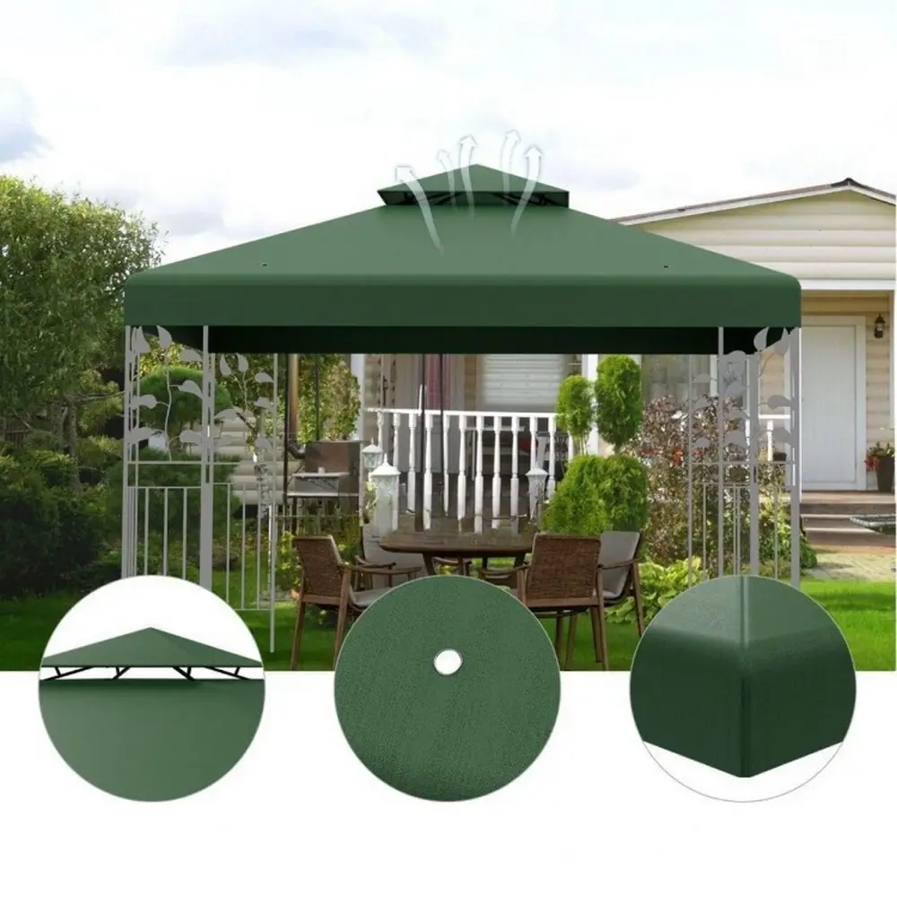 Jeftino povoljno Paviljoni - Venturo Gazebo zamensko platno 3x3m Zelena