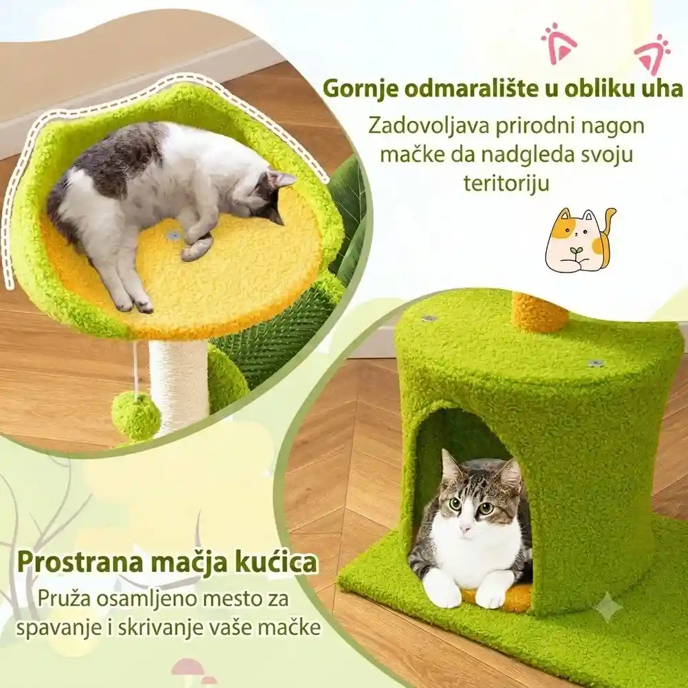 Jeftino povoljno Ljubimci - Maca Panama kućica i grebalica 79cm