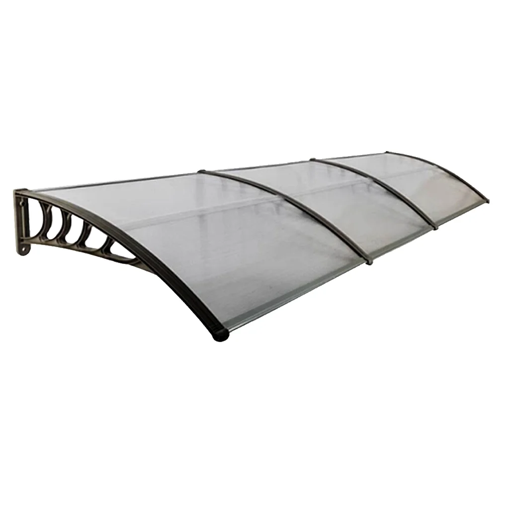Nadstrešnica Crna Baza Ploča Providna 300x90cm